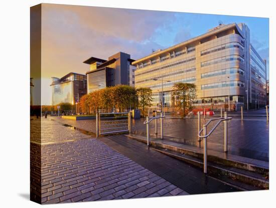 View of the Alexander Bain House and the Scottish Government buildings at sunset, Glasgow, Scotland-Karol Kozlowski-Stretched Canvas