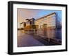 View of the Alexander Bain House and the Scottish Government buildings at sunset, Glasgow, Scotland-Karol Kozlowski-Framed Photographic Print