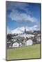 View of the alpine village of Zuoz surrounded by snowy peaks in spring, Maloja, Canton of Graubunde-Roberto Moiola-Mounted Photographic Print