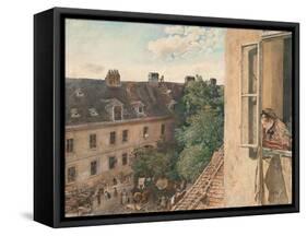 View of the Alservorstadt, 1872-Rudolf von Alt-Framed Stretched Canvas