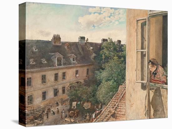 View of the Alservorstadt, 1872-Rudolf von Alt-Stretched Canvas