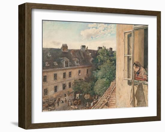 View of the Alservorstadt, 1872-Rudolf von Alt-Framed Giclee Print