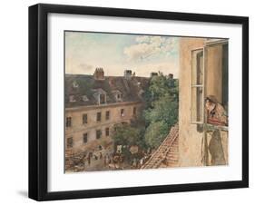 View of the Alservorstadt, 1872-Rudolf von Alt-Framed Giclee Print