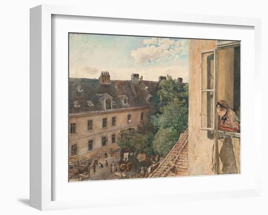 View of the Alservorstadt, 1872-Rudolf von Alt-Framed Giclee Print