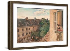 View of the Alservorstadt-Rudolf von Alt-Framed Giclee Print