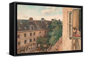 View of the Alservorstadt-Rudolf von Alt-Framed Stretched Canvas