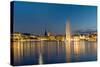 View of the Alster in Hamburg-elxeneize-Stretched Canvas