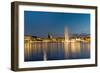 View of the Alster in Hamburg-elxeneize-Framed Photographic Print