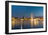 View of the Alster in Hamburg-elxeneize-Framed Photographic Print