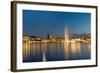 View of the Alster in Hamburg-elxeneize-Framed Photographic Print