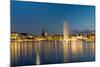 View of the Alster in Hamburg-elxeneize-Mounted Photographic Print