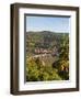 View of the Alte Brucke (Old Bridge), Neckar River Heidelberg Castle and Old Town from the Philosop-Michael DeFreitas-Framed Photographic Print