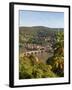 View of the Alte Brucke (Old Bridge), Neckar River Heidelberg Castle and Old Town from the Philosop-Michael DeFreitas-Framed Photographic Print