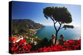 View of the Amalfi Coast from Villa Rufolo in Ravello, Italy-Terry Eggers-Stretched Canvas