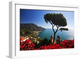 View of the Amalfi Coast from Villa Rufolo in Ravello, Italy-Terry Eggers-Framed Photographic Print