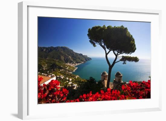 View of the Amalfi Coast from Villa Rufolo in Ravello, Italy-Terry Eggers-Framed Photographic Print