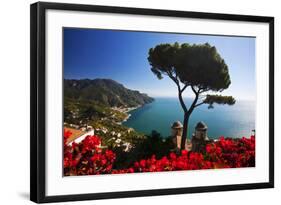 View of the Amalfi Coast from Villa Rufolo in Ravello, Italy-Terry Eggers-Framed Photographic Print