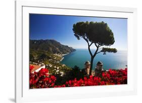 View of the Amalfi Coast from Villa Rufolo in Ravello, Italy-Terry Eggers-Framed Photographic Print