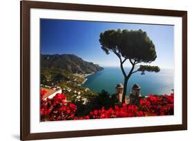 View of the Amalfi Coast from Villa Rufolo in Ravello, Italy-Terry Eggers-Framed Photographic Print