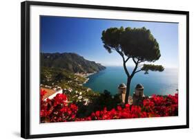 View of the Amalfi Coast from Villa Rufolo in Ravello, Italy-Terry Eggers-Framed Photographic Print