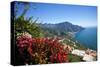 View of the Amalfi Coast from Villa Rufolo in Ravello, Italy-Terry Eggers-Stretched Canvas