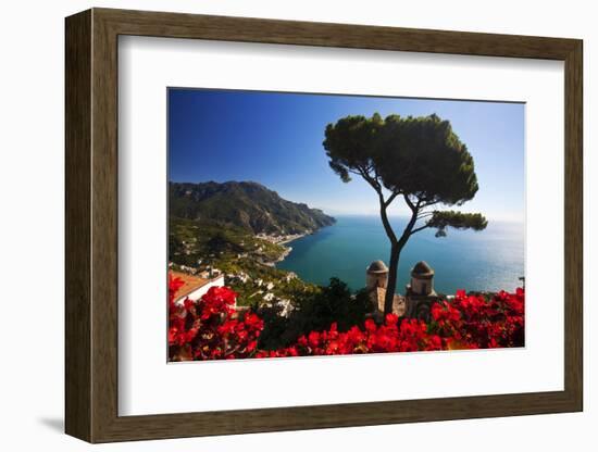 View of the Amalfi Coast from Villa Rufolo in Ravello, Italy-Terry Eggers-Framed Photographic Print