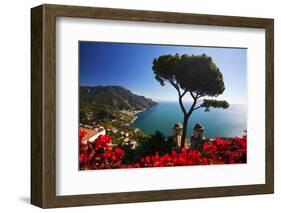 View of the Amalfi Coast from Villa Rufolo in Ravello, Italy-Terry Eggers-Framed Photographic Print