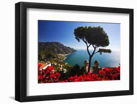 View of the Amalfi Coast from Villa Rufolo in Ravello, Italy-Terry Eggers-Framed Photographic Print