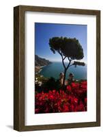 View of the Amalfi Coast from Villa Rufolo in Ravello, Italy-Terry Eggers-Framed Photographic Print