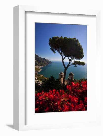 View of the Amalfi Coast from Villa Rufolo in Ravello, Italy-Terry Eggers-Framed Photographic Print