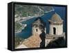 View of the Amalfi Coastline from Villa Rufolo, Ravello, Campania, Italy-Walter Bibikow-Framed Stretched Canvas