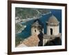 View of the Amalfi Coastline from Villa Rufolo, Ravello, Campania, Italy-Walter Bibikow-Framed Photographic Print