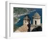 View of the Amalfi Coastline from Villa Rufolo, Ravello, Campania, Italy-Walter Bibikow-Framed Photographic Print