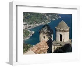 View of the Amalfi Coastline from Villa Rufolo, Ravello, Campania, Italy-Walter Bibikow-Framed Photographic Print