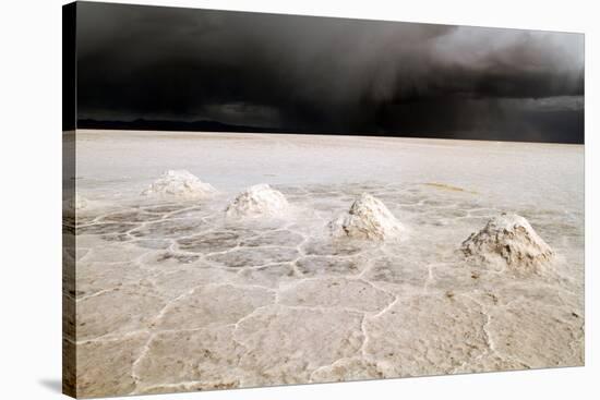 View of the Amazing Salar De Uyuni Salt Flats in Bolivia.-De Visu-Stretched Canvas