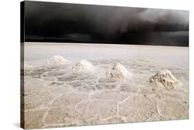 View of the Amazing Salar De Uyuni Salt Flats in Bolivia.-De Visu-Stretched Canvas