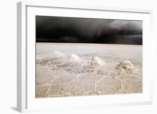 View of the Amazing Salar De Uyuni Salt Flats in Bolivia.-De Visu-Framed Photographic Print