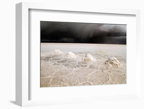 View of the Amazing Salar De Uyuni Salt Flats in Bolivia.-De Visu-Framed Photographic Print