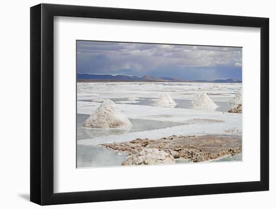 View of the Amazing Salar De Uyuni Salt Flats in Bolivia.-De Visu-Framed Photographic Print