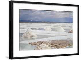 View of the Amazing Salar De Uyuni Salt Flats in Bolivia.-De Visu-Framed Photographic Print