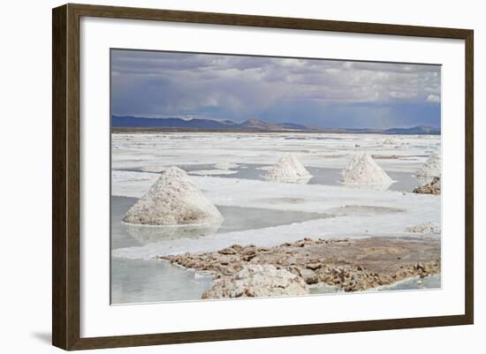 View of the Amazing Salar De Uyuni Salt Flats in Bolivia.-De Visu-Framed Photographic Print