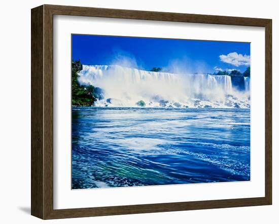 View of the American Falls, Niagara Falls, New York State, USA-null-Framed Photographic Print