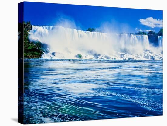 View of the American Falls, Niagara Falls, New York State, USA-null-Stretched Canvas