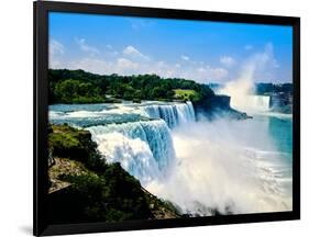 View of the American Falls, Niagara Falls, New York State, USA-null-Framed Photographic Print