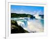 View of the American Falls, Niagara Falls, New York State, USA-null-Framed Photographic Print