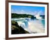 View of the American Falls, Niagara Falls, New York State, USA-null-Framed Photographic Print