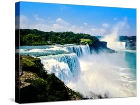 View of the American Falls, Niagara Falls, New York State, USA-null-Stretched Canvas