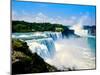 View of the American Falls, Niagara Falls, New York State, USA-null-Mounted Premium Photographic Print