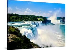 View of the American Falls, Niagara Falls, New York State, USA-null-Stretched Canvas