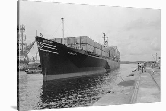 View of the American Freighter SS Mayaguez-null-Stretched Canvas